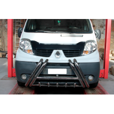 Передняя защита F1-01 (нержавейка) для Renault Trafic 2001-2015 гг