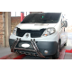 Передняя защита F1-01 (нержавейка) для Renault Trafic 2001-2015 гг