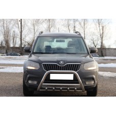 Кенгурятник WT003 (нерж) для Skoda Yeti 2009-2017 рр