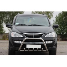 Кенгурятник WT004 (нерж) для SsangYong Kyron 2005-2014 рр
