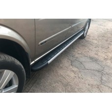 Бокові пороги Duru (2 шт., Алюміній) Довга база для Mercedes Viano 2004-2014 рр