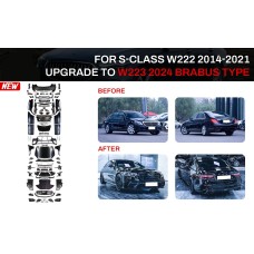 Комплект рестайлінгу в W223 BRB (з дверними ручками і вставками) для Mercedes S-сlass W222 2013-2022 рр