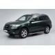 Боковые Подножки Maydos V1 (2 шт., Алюминий и Нержавейка) для Hyundai Santa Fe 2 2006-2012 гг
