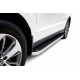 Боковые Подножки Tayga Grey (2 шт., Алюминий) для Hyundai Santa Fe 2 2006-2012 гг