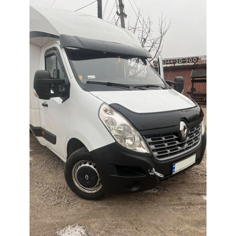 Козырек на лобовое стекло V1 (черный глянец, 5мм) для Nissan NV400 2010-2024 гг