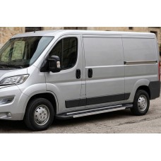 Бокові пороги RedLine V1 (2 шт., Алюміній) Довга база для Citroen Jumper 2007-2025 рр