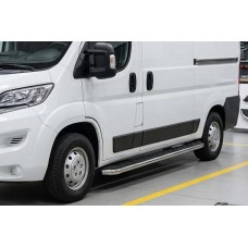 Боковые Подножки Maydos V1 (2 шт., Алюминий и Нержавейка) Короткая База для Citroen Jumper 2007-2025 гг