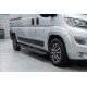 Боковые пороги Bosphorus Black (2 шт., алюминий) Короткая База для Peugeot Boxer 2006-2025 гг