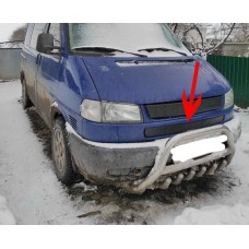Нижняя накладка на решетку Глянцевая на прямую морду для Volkswagen T4 Transporter