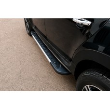 Бокові пороги RedLine V1 (2 шт., Алюміній) для Dacia Duster 2008-2018 рр