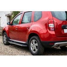 Бокові пороги Duru (2 шт., Алюміній) для Dacia Duster 2008-2018 рр