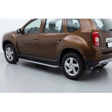 Бокові пороги Tayga (2 шт., Алюміній) для Dacia Duster 2008-2018 рр