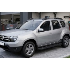 Бокові пороги RedLine Black (2 шт., Алюміній) для Dacia Duster 2008-2018 рр
