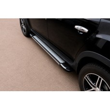 Бокові пороги Rainbow (2 шт., Алюміній) для Dacia Duster 2008-2018 рр