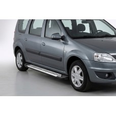 Боковые Подножки Line (2 шт., Алюминий) для Dacia Logan MCV 2004-2014 гг