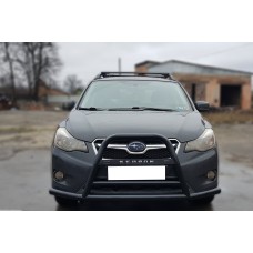 Кенгурятник F1-71 Black (нерж) для Subaru XV 2011-2017 рр