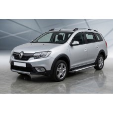 Боковые Подножки Line (2 шт., Алюминий) для Renault Logan MCV 2013-2022 гг