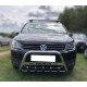 Кенгурятник WT003 (нерж) 60 мм, без надписи для Volkswagen Touran 2010-2015 гг