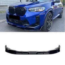 Передня Lip накладка (для F97 2022-2024, чорний глянець) для BMW X3 G01 2018- рр
