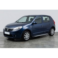 Боковые Подножки Line (2 шт., Алюминий) для Dacia Sandero 2007-2013 гг