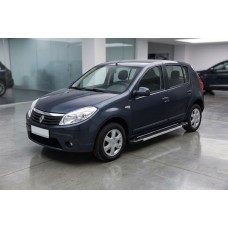 Боковые пороги RedLine V1 (2 шт., алюминий) для Renault Sandero 2007-2013 гг