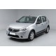 Боковые пороги Bosphorus Black (2 шт., алюминий) для Renault Sandero 2007-2013 гг
