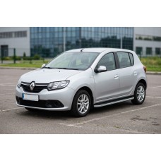 Боковые Подножки Tayga Grey (2 шт., Алюминий) для Renault Sandero 2013-2022 гг