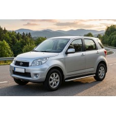 Бокові пороги Maydos V1 (2 шт., Алюміній -2026 нерж) для Daihatsu Terios 2006-2017 рр