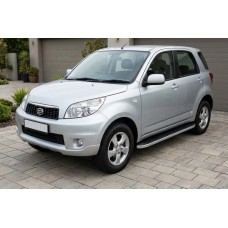 Бокові пороги Tayga Grey (2 шт., алюміній) для Daihatsu Terios 2006-2017 рр