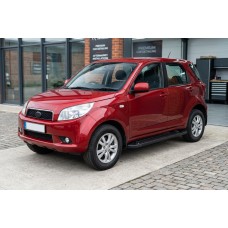 Бокові пороги RedLine Black (2 шт., алюміній) для Daihatsu Terios 2006-2017 рр