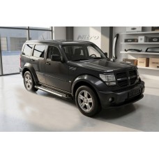 Боковые Подножки Line (2 шт., Алюминий) для Dodge Nitro 2006-2011 гг
