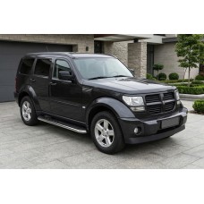 Боковые Подножки Maydos V1 (2 шт., Алюминий и Нержавейка) для Dodge Nitro 2006-2011 гг