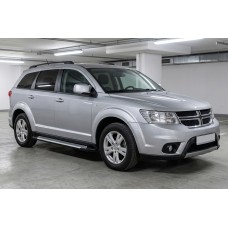 Бокові пороги Line (2 шт., алюміній) для Dodge Journey 2008-2020 рр