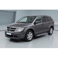 Бокові пороги Rainbow (2 шт., алюміній) для Dodge Journey 2008-2020 рр