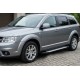 Боковые пороги Allmond Grey (2 шт., алюминий) для Fiat Freemont 2011-2016 гг
