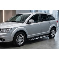 Бокові пороги Sunrise (2 шт., Алюміній) для Fiat Freemont 2011-2016 рр