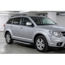 Бокові пороги Line (2 шт., Алюміній) для Fiat Freemont 2011-2016 рр