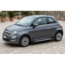 Бокові пороги Line (2 шт., Алюміній) для Fiat 500/500L 2013-2022 рр