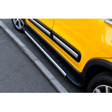 Бокові пороги Duru (2 шт., Алюміній) для Fiat 500/500L 2013-2022 рр