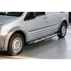 Бокові пороги Sunrise (2 шт., алюміній) Максі база для Ford Connect 2010-2013 рр