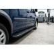 Боковые пороги Bosphorus Black (2 шт., алюминий) Макси База для Ford Connect 2010-2013 гг