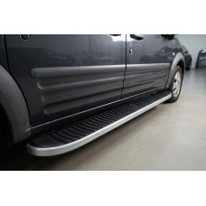 Бокові пороги Tayga (2 шт., Алюміній) Максі база для Ford Connect 2010-2013 рр