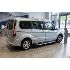 Бокові пороги Line (2 шт., Алюміній) Стандартна база для Ford Connect 2014-2021 рр