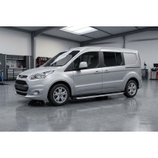 Боковые пороги Fullmond (2 шт., алюминий) Макси База для Ford Connect 2014-2021 гг