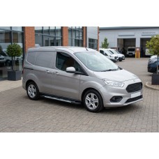 Боковые Подножки Sunrise (2 шт., Алюминий) для Ford Courier 2014-2023 гг