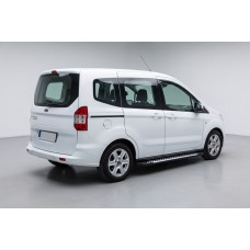 Боковые Подножки Line (2 шт., Алюминий) для Ford Courier 2014-2023 гг