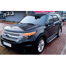 Боковые Подножки Sunrise (2 шт., Алюминий) для Ford Explorer 2011-2019 гг