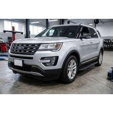Боковые пороги Bosphorus Black (2 шт., алюминий) для Ford Explorer 2011-2019 гг
