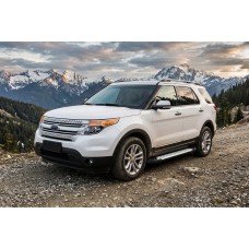 Боковые Подножки Allmond Grey (2 шт., Алюминий) для Ford Explorer 2011-2019 гг