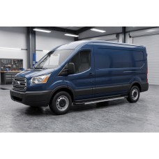 Боковые Подножки Duru (2 шт., Алюминий) L2 (средняя база) для Ford Transit 2000–2014 гг